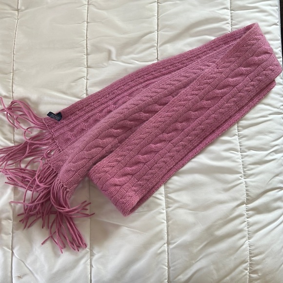 100% cashmere pink Ann Taylor scarf - Picture 1 of 4